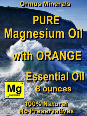 Ormus Minerals -Pure Magnesium Oil with ORANGE EO Ormus Minerals -Pure Magnesium Oil with ORANGE EO