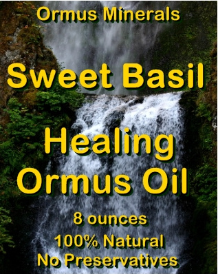 Ormus Minerals -Organic Sweet Basil Healing Ormus Oil Ormus Minerals -Organic Sweet Basil Healing Ormus Oil