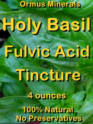 Ormus Minerals -Holy Basil Fulvic Acid Tincture