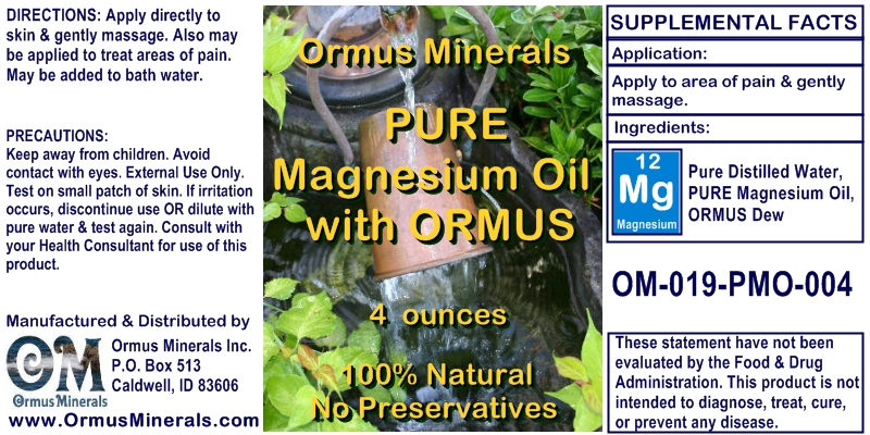 Magnesium Oil with Ormus Magnesium Oil with Ormus