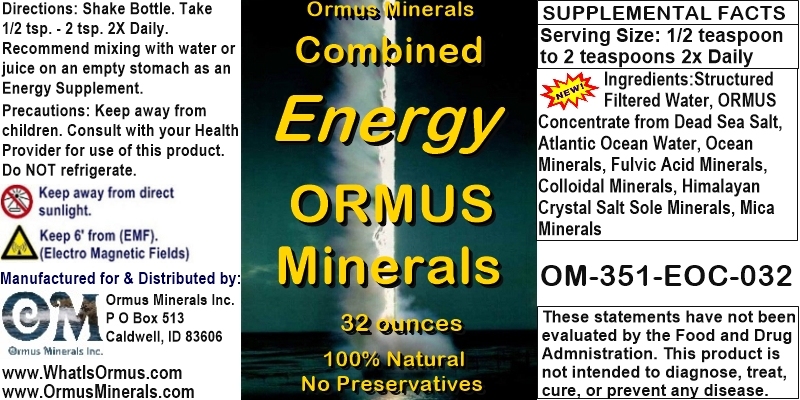Ormus Minerals - Combined Energy Ormus Minerals (New Fam) Ormus Minerals - Combined Energy Ormus Minerals (New Fam)